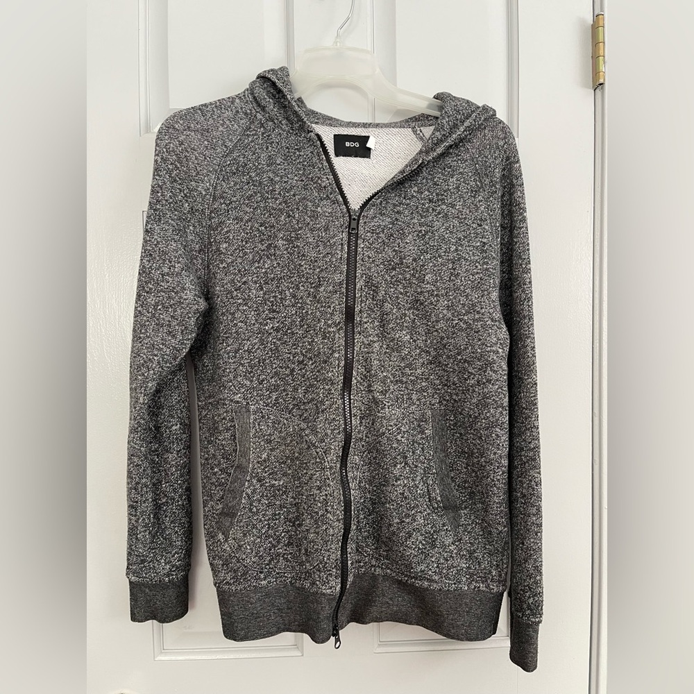 BDG Charcoal Zip-Up Men's Sweater